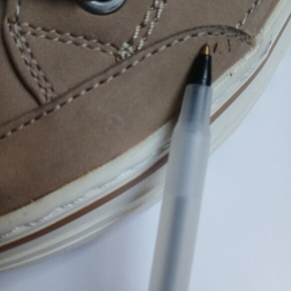 Cliffs NWT 'Gordon' Beige Velcro Buckle Strap White Lug Comfort Sole LaceUp SZ8 - Picture 7 of 13